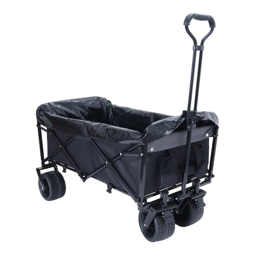 Oaken Sky Shores 440lbs Collapsible Beach Wagon with Strapping System
Oaken Sky Shores 440lb Beach Wagon
Collapsible wagon holds 440lbs for beach, camping, or shopping. All-terrain wheels, strapping system, 3 liner bags. Folds for easy storage.
