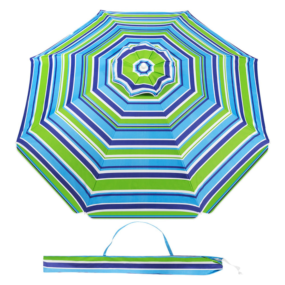 Oaken Sky Shores 6.5' Beach Umbrella with Carry Bag
Portable 6.5' beach umbrella with UV-resistant canopy and carry bag. Easy to set up for beach trips, no weight base included.