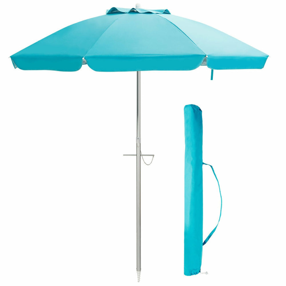 Oaken Sky Shores 6.5' Beach Umbrella with Carry Bag
Portable 6.5' beach umbrella with UV-resistant canopy and carry bag. Easy to set up for beach trips, no weight base included.