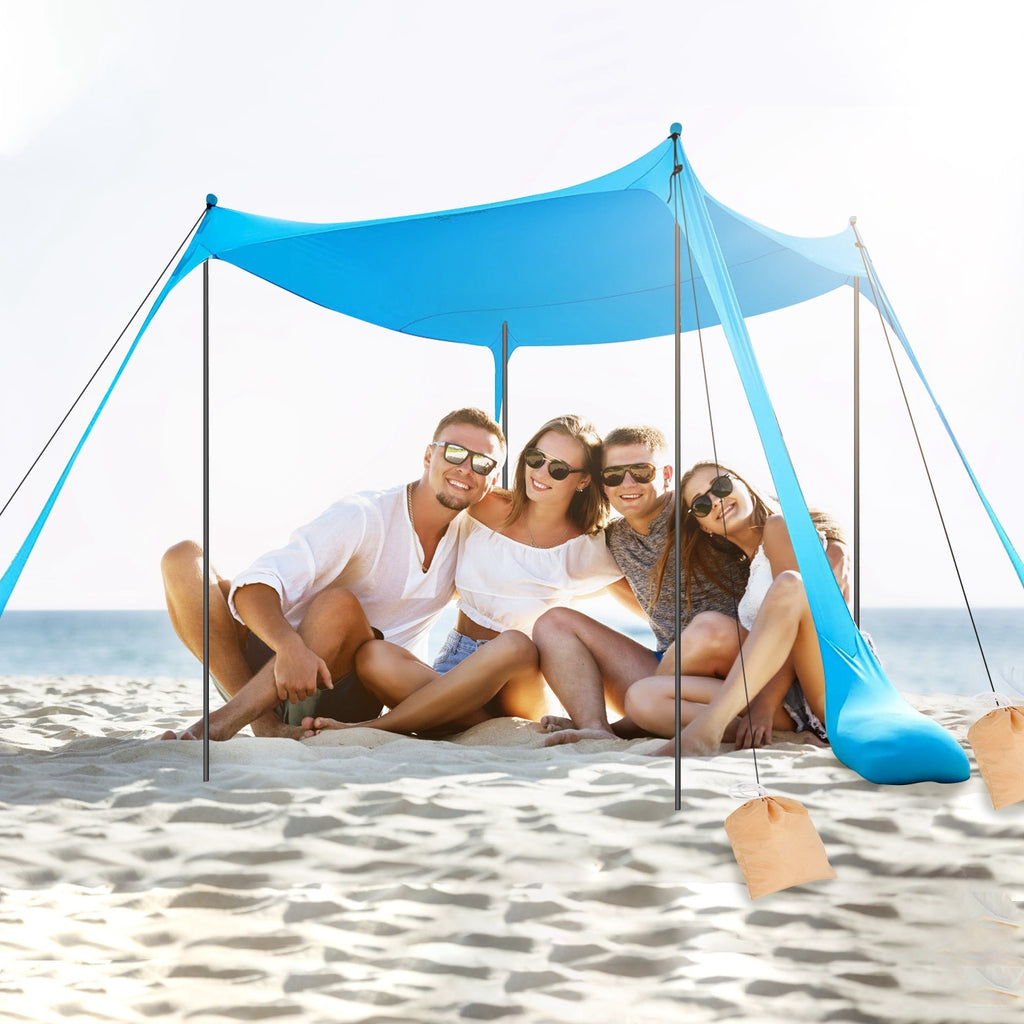 Oaken Sky Shores 10x10x6.6ft Beach Tent for 5-8 People
Spacious 10x10x6.6ft beach tent with UPF50+ protection. Includes sandbags, foldable poles, and carry bag. Perfect for camping, fishing, or picnics.