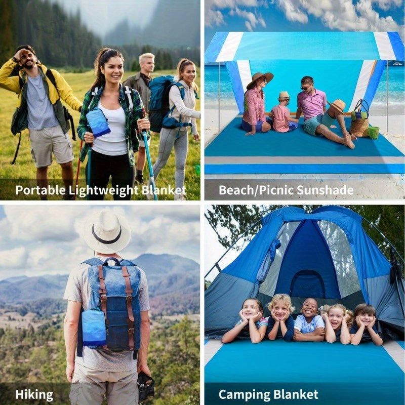 Waterproof Beach Mat - Sandproof, Portable Outdoor Blanket Ideal For Picnics, Travel, Camping And Hiking
